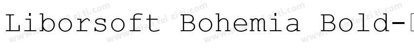 Liborsoft Bohemia Bold字体转换